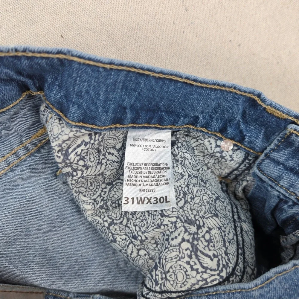 Cody James Jeans Mens 31x30 Blue Straight Light Wash Western Cowboy
